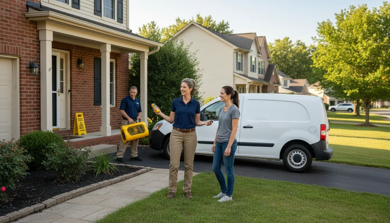 Water restoration image for Dehumidification And Cleanup Services in Fort Rucker, AL